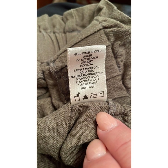 HAVE Paperbag Style Front Tie Linen Blend‎ Shorts Size Juniors Small - Picture 4 of 6